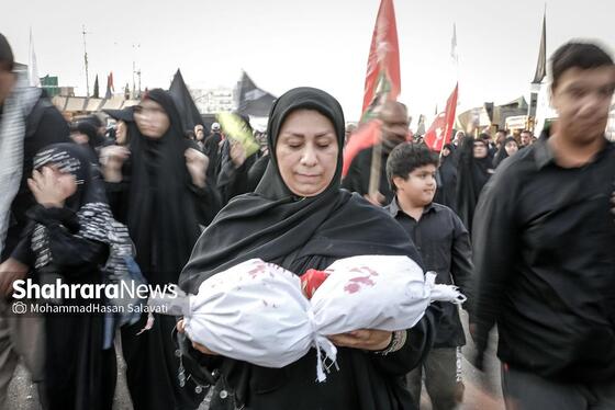 گزارش تصویری | در مسیر کربلا، به یاد کودکان غزه