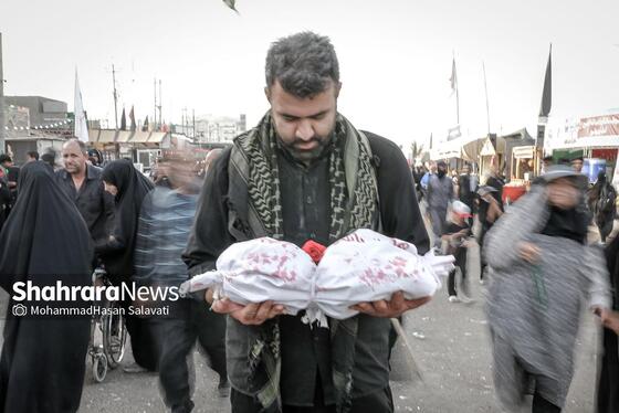 گزارش تصویری | در مسیر کربلا، به یاد کودکان غزه