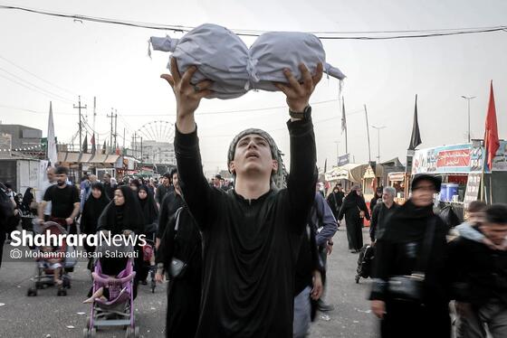 گزارش تصویری | در مسیر کربلا، به یاد کودکان غزه