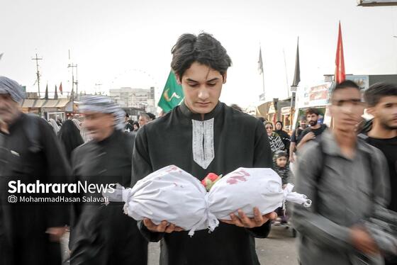 گزارش تصویری | در مسیر کربلا، به یاد کودکان غزه