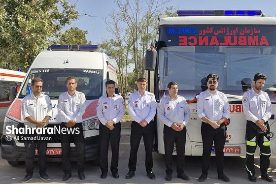 طرح خدمت‌رسانی به زائران پیاده امام‌رضا(ع) ویژه دهه پایانی ماه صفر در مشهد آغاز شد (۲۷ مرداد ۱۴۰۴) + فیلم و عکس