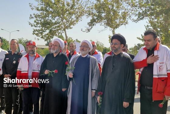 طرح خدمت‌رسانی به زائران پیاده امام‌رضا(ع) ویژه دهه پایانی ماه صفر در مشهد آغاز شد (۲۷ مرداد ۱۴۰۴) + فیلم و عکس