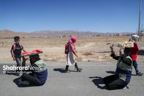 گزارش تصویری | زائران رضوی در جاده امام رضا (ع)