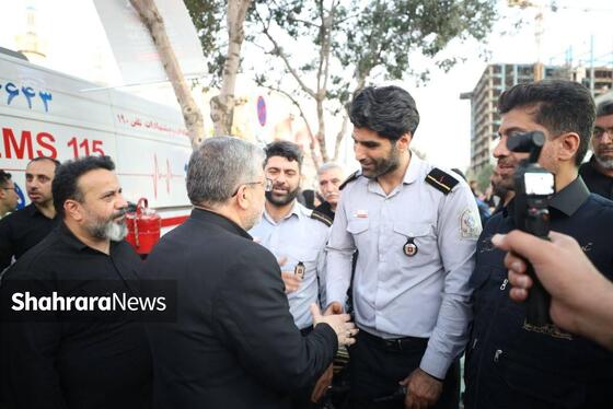 گزارش تصویری | بازدید شهردار مشهد مقدس از نحوه خدمات‌رسانی به زائرین امام مهربانی‌ها در نقاط مختلف شهر