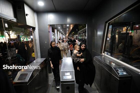 گزارش تصویری | خدمات رسانی اتوبوسرانی و مترو مشهد به زائران و مجاوران در روزهای پایانی ماه صفر