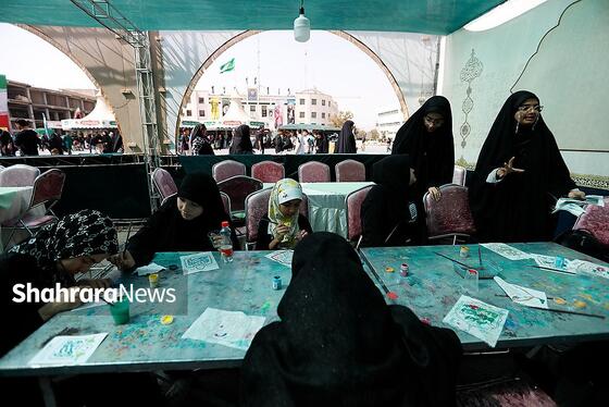 گزارش تصویری | موکب های خدمت رسان به زائران در روزهای پایان ماه صفر در عرصه میدان شهدا مشهد