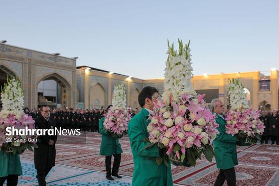 گزارش تصویری | آیین سنتی تعویض پوش ضریح مطهر امام رضا (ع)