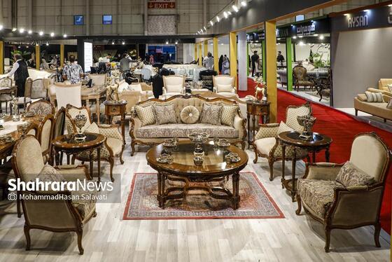 گزارش تصویری | نمایشگاه بین‌المللی مبلمان، لوستر و دکوراسیون داخلی در مشهد