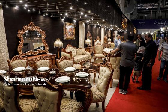 گزارش تصویری | نمایشگاه بین‌المللی مبلمان، لوستر و دکوراسیون داخلی در مشهد