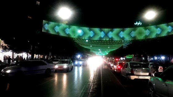 مشهد به رنگ سبز درآمد + تصاویر