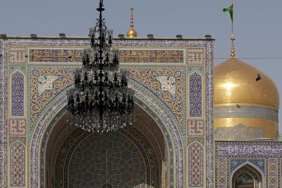 گزارش تصویری | نقش نام پیامبر اکرم در حرم مطهر رضوی