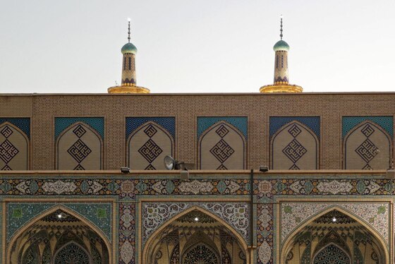گزارش تصویری | نقش نام پیامبر اکرم در حرم مطهر رضوی