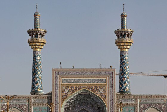 گزارش تصویری | نقش نام پیامبر اکرم در حرم مطهر رضوی
