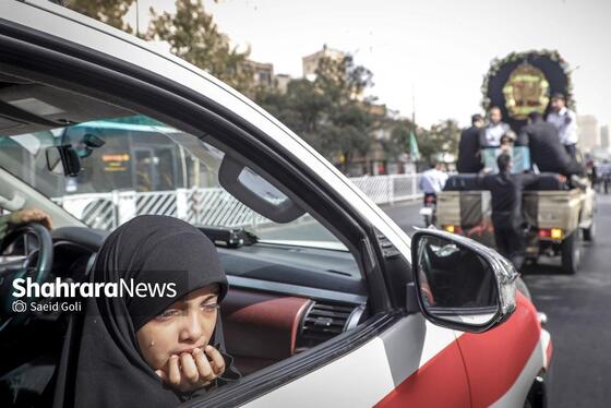 گزارش تصویری | مراسم تشییع پیکر آتش‌نشان فداکار «شهید رضا فخریان» در مشهد