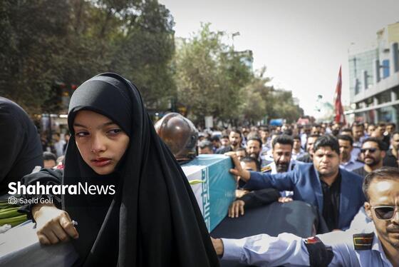 گزارش تصویری | مراسم تشییع پیکر آتش‌نشان فداکار «شهید رضا فخریان» در مشهد