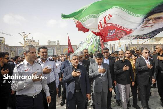 گزارش تصویری | مراسم تشییع پیکر آتش‌نشان فداکار «شهید رضا فخریان» در مشهد