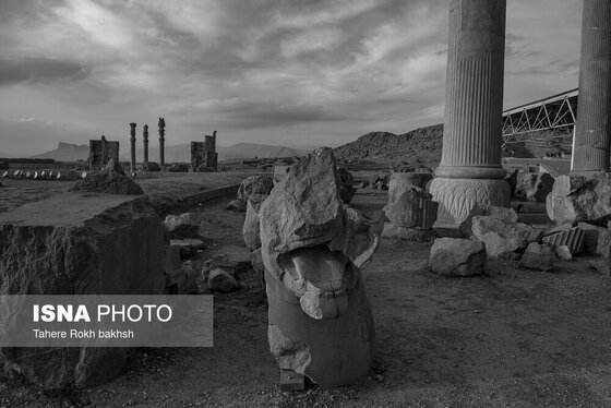 عکس‌های سیاه سفید از تخت جمشید