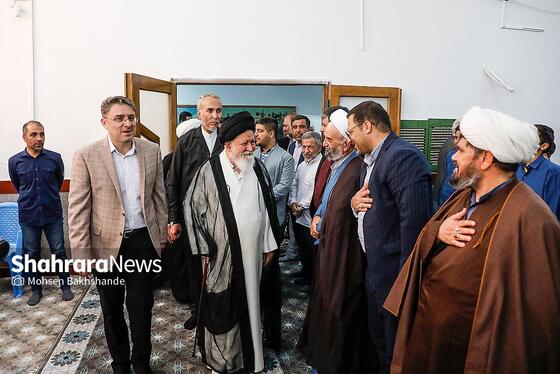 گزارش تصویری | مراسم زنگ نماز در دبیرستان دولتی حسن برزگر مشهد