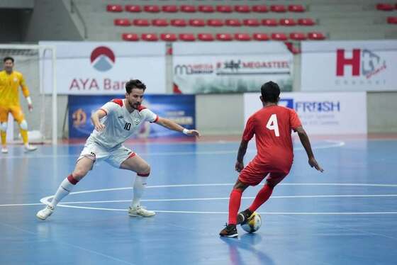 عکس‌هایی از دیدارهای تیم ملی فوتسال افغانستان در مقابل مالدیو و میانمار