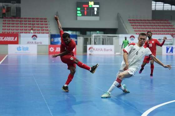 عکس‌هایی از دیدارهای تیم ملی فوتسال افغانستان در مقابل مالدیو و میانمار