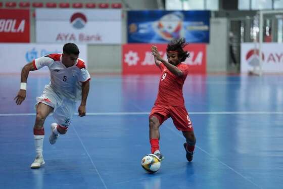 عکس‌هایی از دیدارهای تیم ملی فوتسال افغانستان در مقابل مالدیو و میانمار