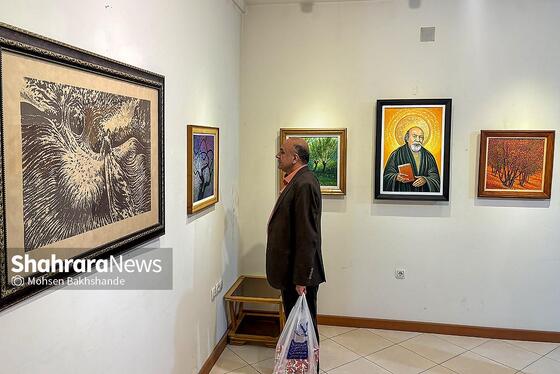 گزارش تصویری | نمایشگاه نقاشی «زیبایی فرّ خداوند است»