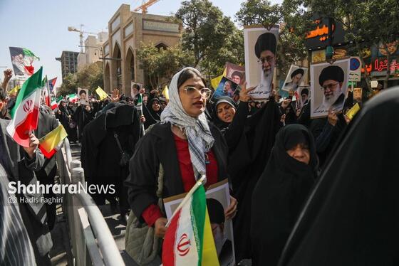 گزارش تصویری | راهپیمایی جمعه «خشم و نصر» در مشهد
