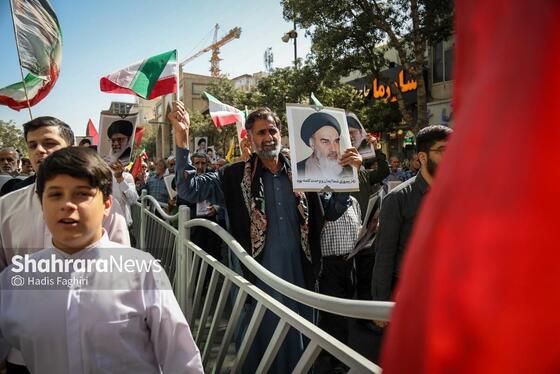 گزارش تصویری | راهپیمایی جمعه «خشم و نصر» در مشهد