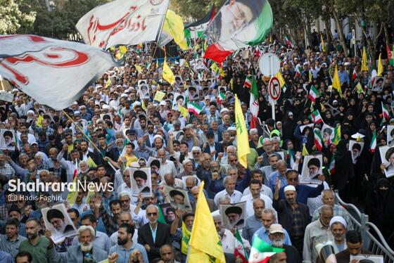 گزارش تصویری | راهپیمایی جمعه «خشم و نصر» در مشهد