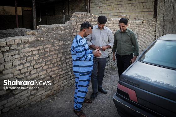 گزارش تصویری | بازسازی صحنه قتل در اسماعیل آباد مشهد