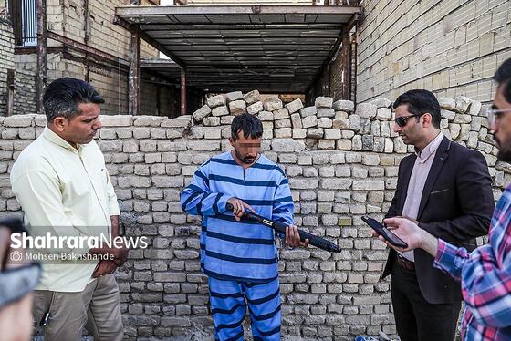 گزارش تصویری | بازسازی صحنه قتل در اسماعیل آباد مشهد