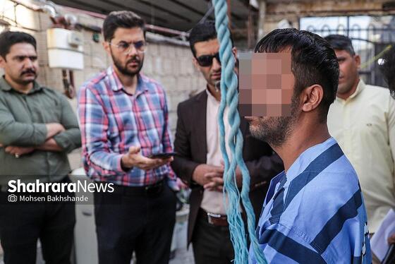گزارش تصویری | بازسازی صحنه قتل در اسماعیل آباد مشهد