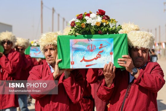 گزارش تصویری | ورود پیکرهای مطهر ۴۴ شهید تازه‌تفحص‌شده به کشور از مرز شلمچه (۱۳ مهر ۱۴۰۴)