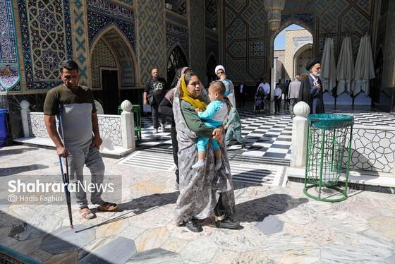 گزارش تصویری | مهمانان کوچک حرم رضوی