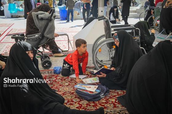 گزارش تصویری | مهمانان کوچک حرم رضوی