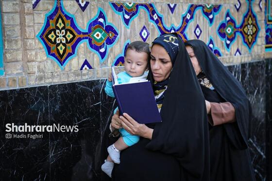 گزارش تصویری | مهمانان کوچک حرم رضوی