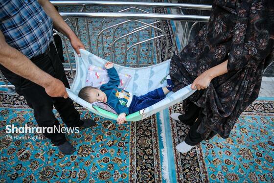 گزارش تصویری | مهمانان کوچک حرم رضوی
