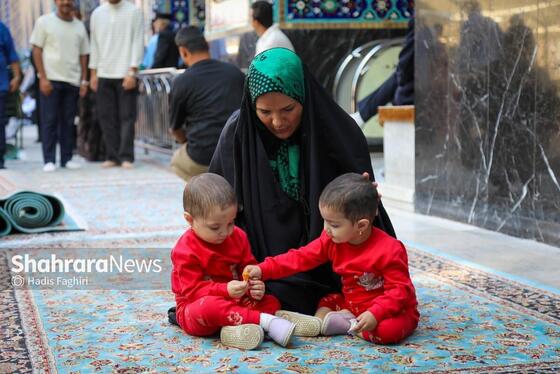 گزارش تصویری | مهمانان کوچک حرم رضوی