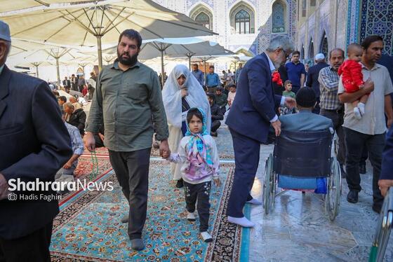 گزارش تصویری | مهمانان کوچک حرم رضوی