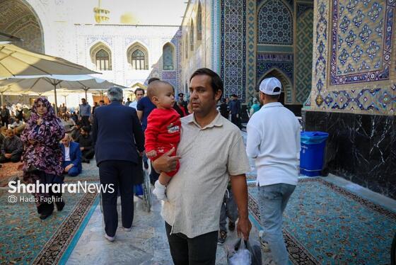 گزارش تصویری | مهمانان کوچک حرم رضوی