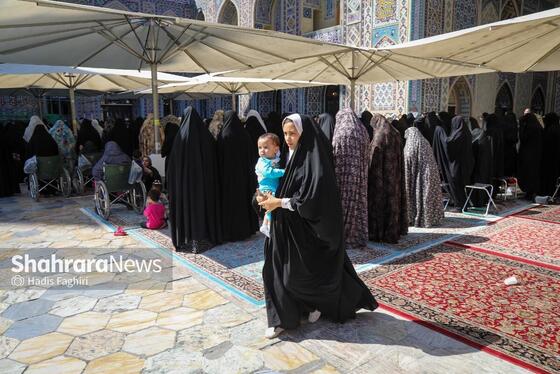 گزارش تصویری | مهمانان کوچک حرم رضوی