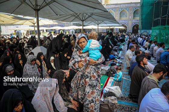 گزارش تصویری | مهمانان کوچک حرم رضوی