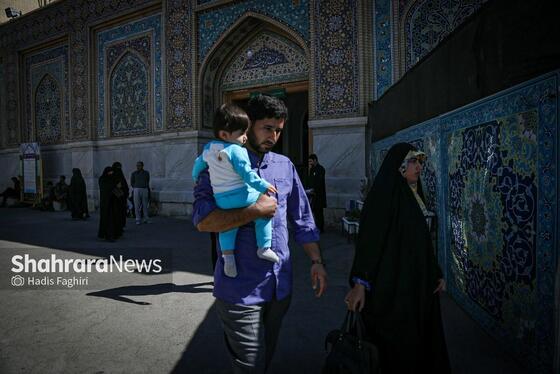 گزارش تصویری | مهمانان کوچک حرم رضوی