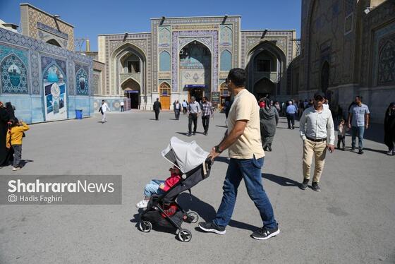 گزارش تصویری | مهمانان کوچک حرم رضوی