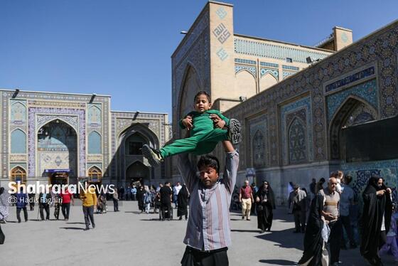 گزارش تصویری | مهمانان کوچک حرم رضوی