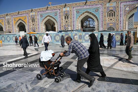 گزارش تصویری | مهمانان کوچک حرم رضوی