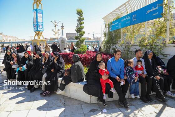 گزارش تصویری | مهمانان کوچک حرم رضوی