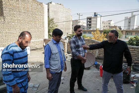 گزارش تصویری | بازسازی قتل مرد جوان به دست برادر همسرش در حوالی پایانه مسافربری مشهد