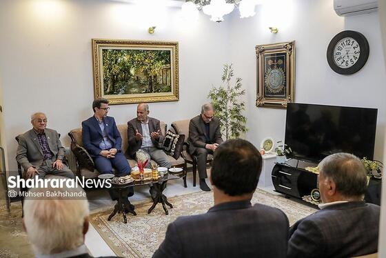 گزارش تصویری | دیدار خانواده ورزش از استاد حمید توکل پیشکسوت کشتی