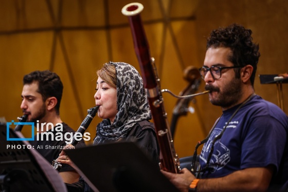 گزارش تصویری | تمرین ارکستر موسیقی ملی ایران